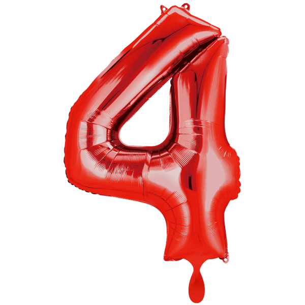 Folienzahl 4 rot 102cm