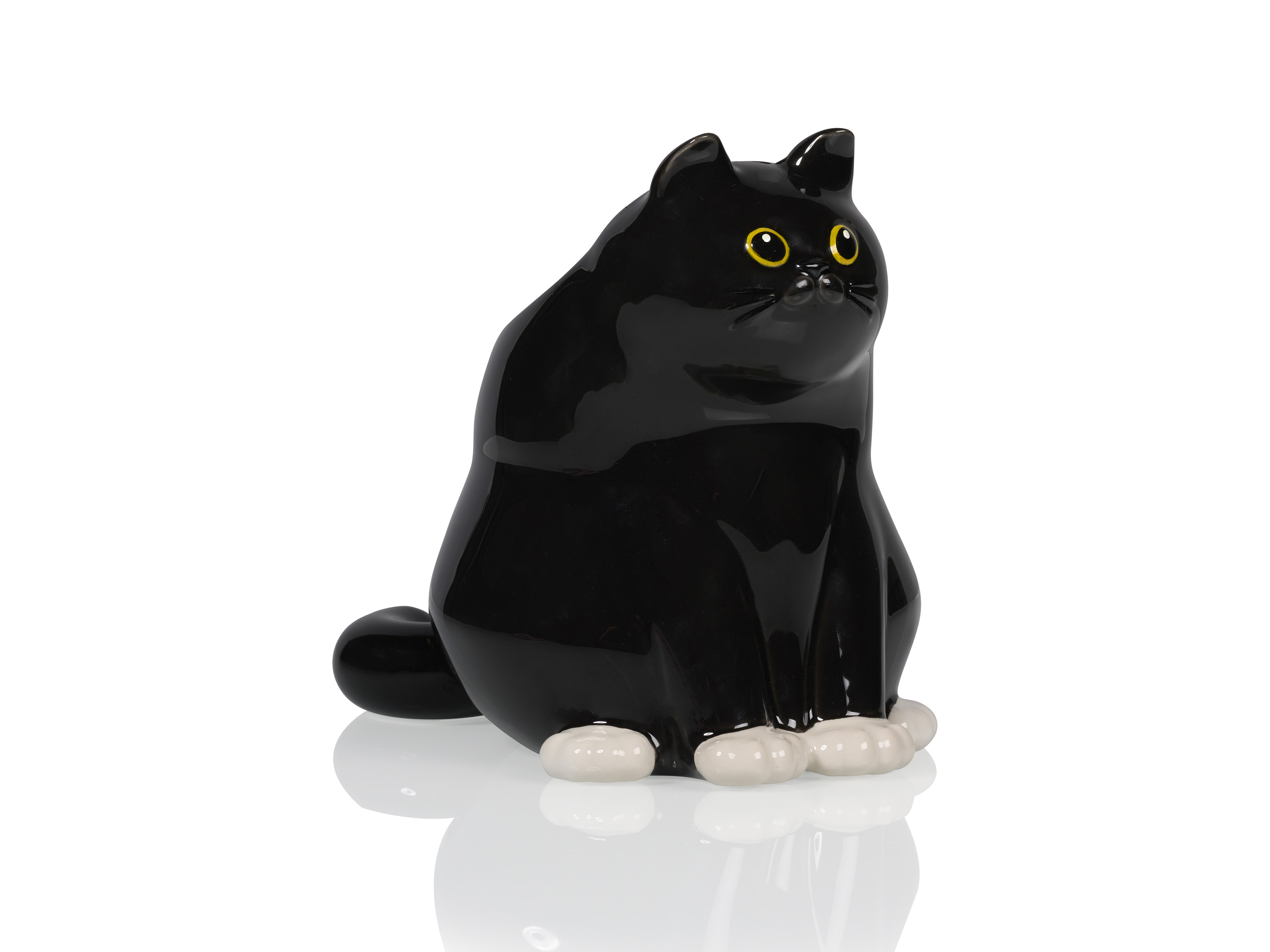 Vase Schwarze Katze