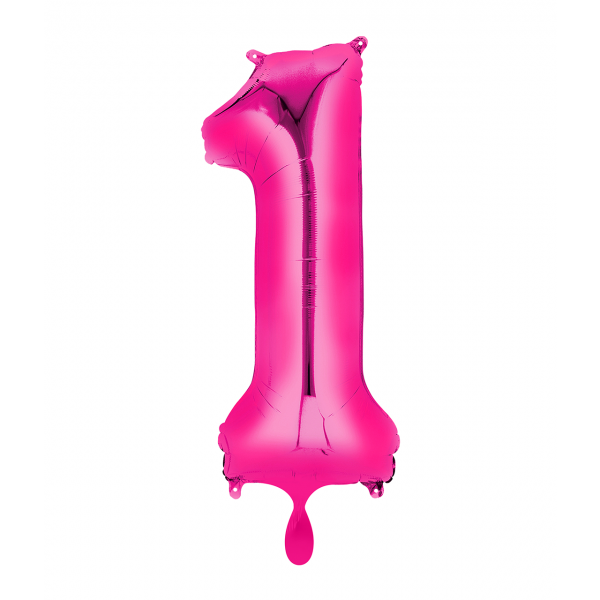Folienzahl 1 pink 102cm