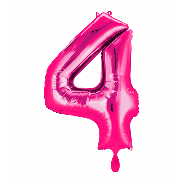 Folienzahl 4 pink 102cm