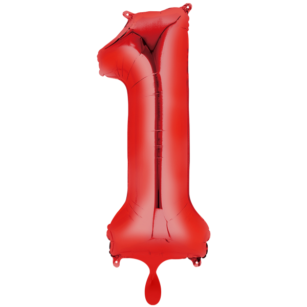 Folienzahl 1 rot 102cm